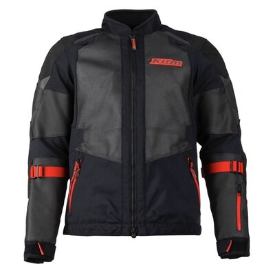 KLIM Baja Jacket Black - Fiery Red