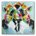 Het koeienkoor | Origineel schilderij