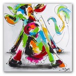 Dansende koe | Origineel schilderij