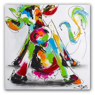 Schilderij | Dansende koe