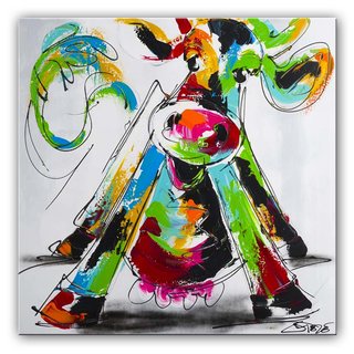 Schilderij | Dansende koe II