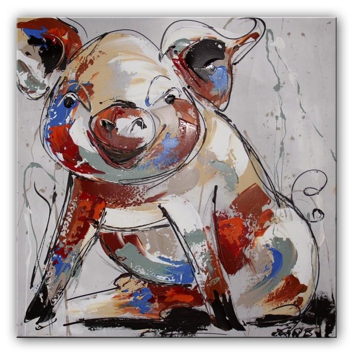 Varkentje | Origineel schilderij