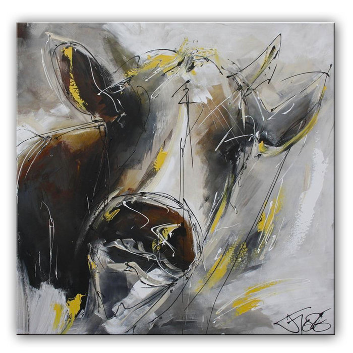 In de mist | Origineel schilderij