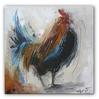 Schilderij | Stoere haan