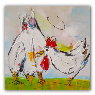 Schilderij | Op de boerderij II