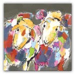 Schapen in grijs | Origineel schilderij