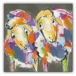 Schapen in grijs | Origineel schilderij