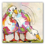 Vrolijke gansjes | Origineel schilderij