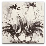 Twee kippen | Origineel schilderij