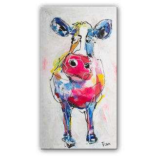 Schilderij | Koe kijkt II