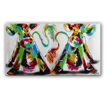 Met zijn tweetjes | Origineel schilderij