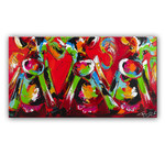 Koddige drieling | Origineel schilderij