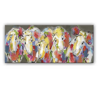 Schilderij | Bonte schapen