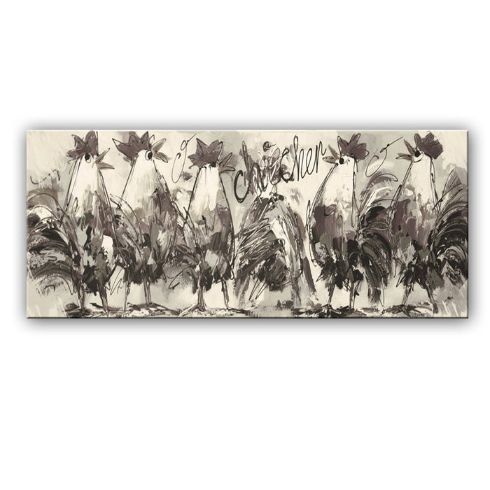 Het grote gekakel | Origineel schilderij