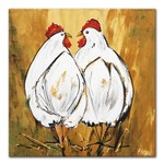 Kippenpraat | Origineel schilderij