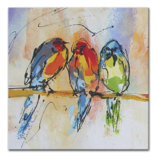 Schilderij | Musjes op een tak