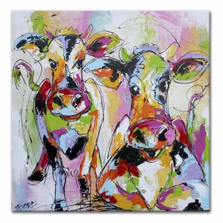 Schilderij | Bonte koeienbende