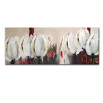 Zes witte tulpen | Origineel schilderij
