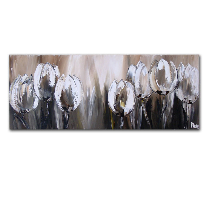 Tulpen in bruintinten | Origineel schilderij