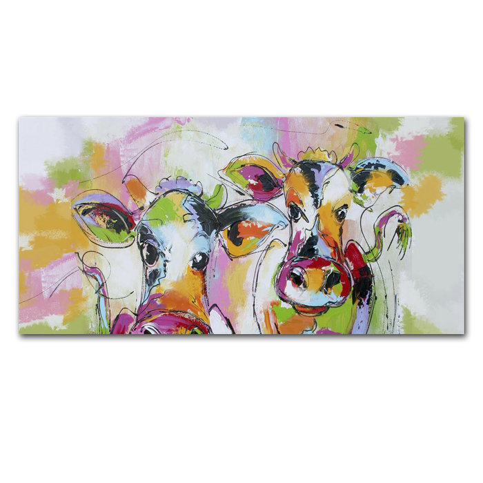 Vrolijk bonte Koeien | Origineel schilderij