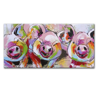 Schilderij | Bonte biggen