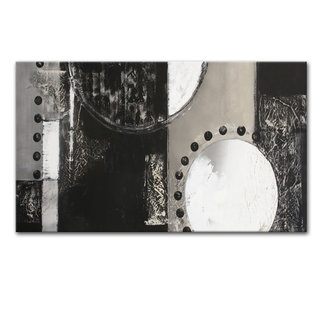 Schilderij | Cirkels Zwart/Wit