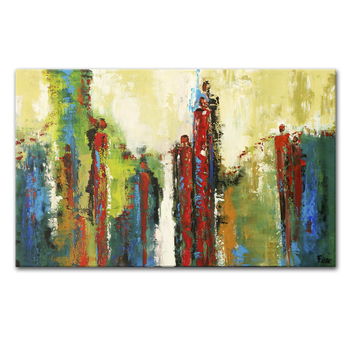 Rode figuren | Origineel schilderij