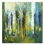 Blauwe figuren | Origineel schilderij