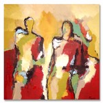 Kleurrijke mensen | Origineel schilderij