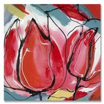 Kleurrijke tulpen | Origineel schilderij