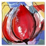 Kleurrijke tulpen III | Origineel schilderij