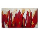 Familie met rood | Origineel Schilderij