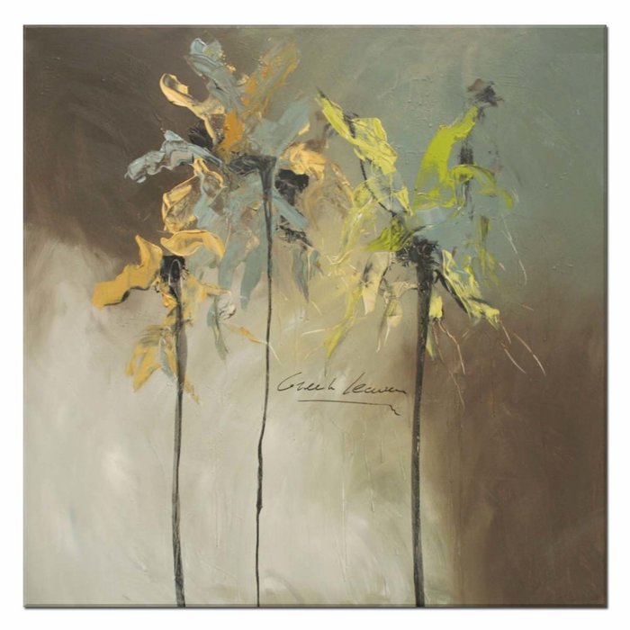 Greens and yellows | Origineel schilderij