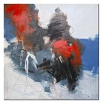 Blue & Red | Origineel schilderij