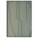 Bergamo Grijsgroen | 3D Wanddecoratie met relief