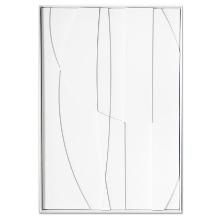 Bergamo Wit | 3D Wanddecoratie met relief