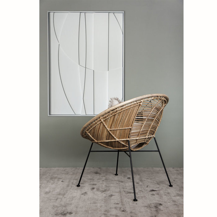 Bergamo Wit | 3D Wanddecoratie met relief