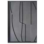 Bergamo Zwart | 3D Wanddecoratie met relief