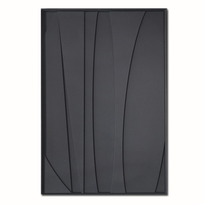 Milan Zwart | 3D Wanddecoratie met relief