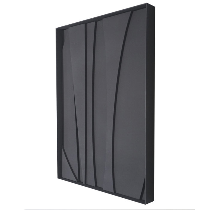 Milan Zwart | 3D Wanddecoratie met relief