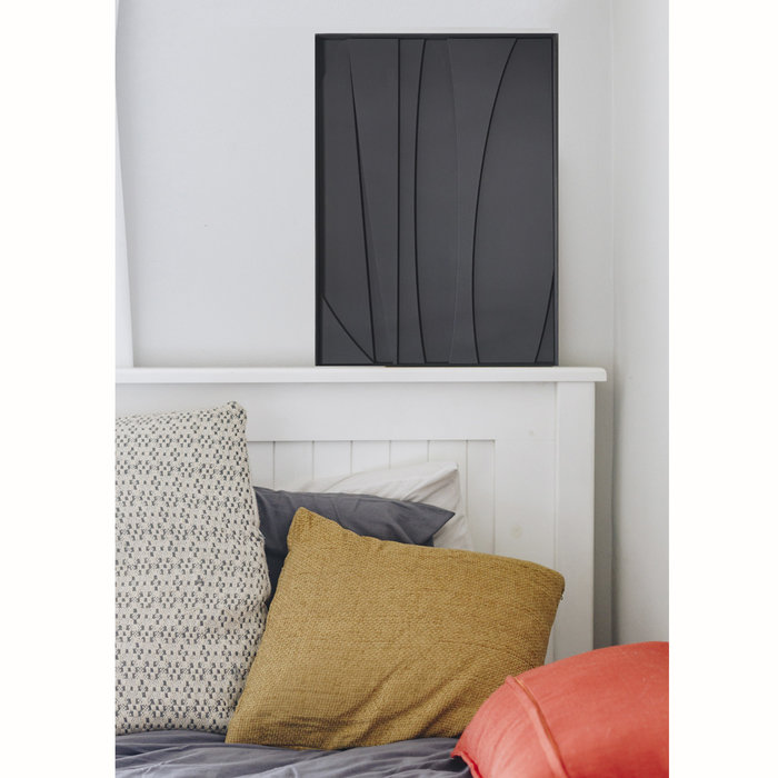 Milan Zwart | 3D Wanddecoratie met relief