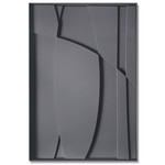 Genua Zwart | 3D Wanddecoratie met relief