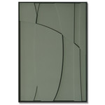 Genua Groen | 3D Wanddecoratie met relief