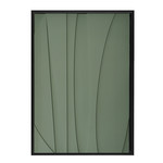 Milan Grijsgroen l | 3D schilderij met houten baklijst