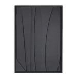 Milan Zwart l | 3D schilderij met houten baklijst