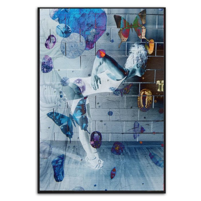 Lady Butterfly | Fotokunst op dibond