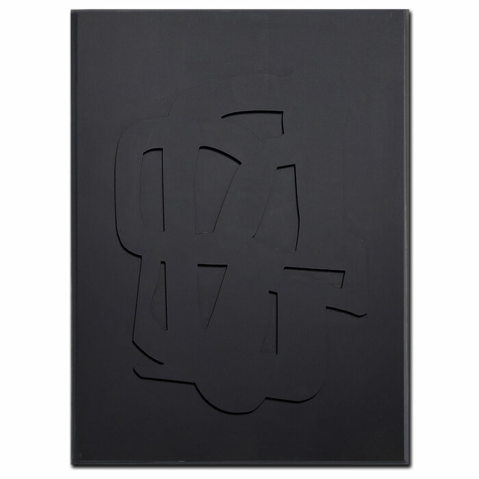 Tokyo Zwart | 3D schilderij met houten baklijst
