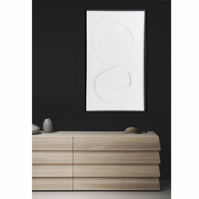 Hellen Wit | 3D schilderij met houten baklijst