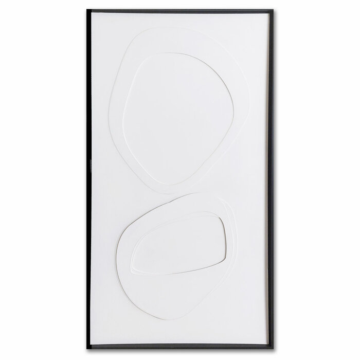 Hellen Wit | 3D schilderij met houten baklijst