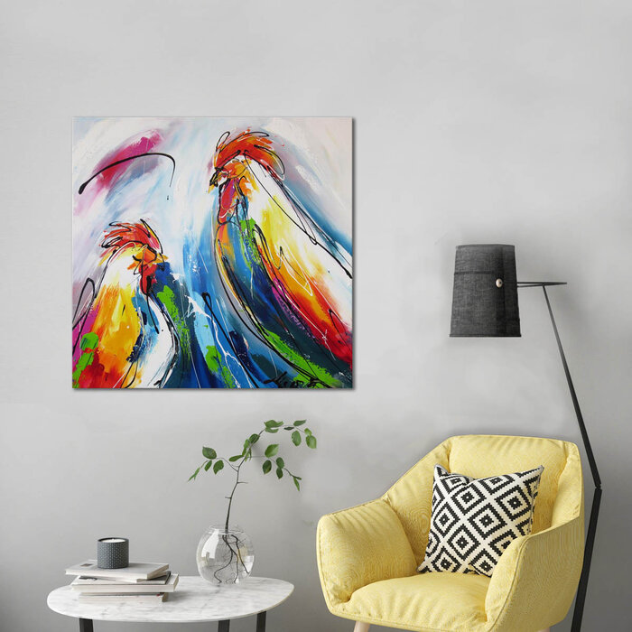 Twee slaapkoppen | Origineel schilderij